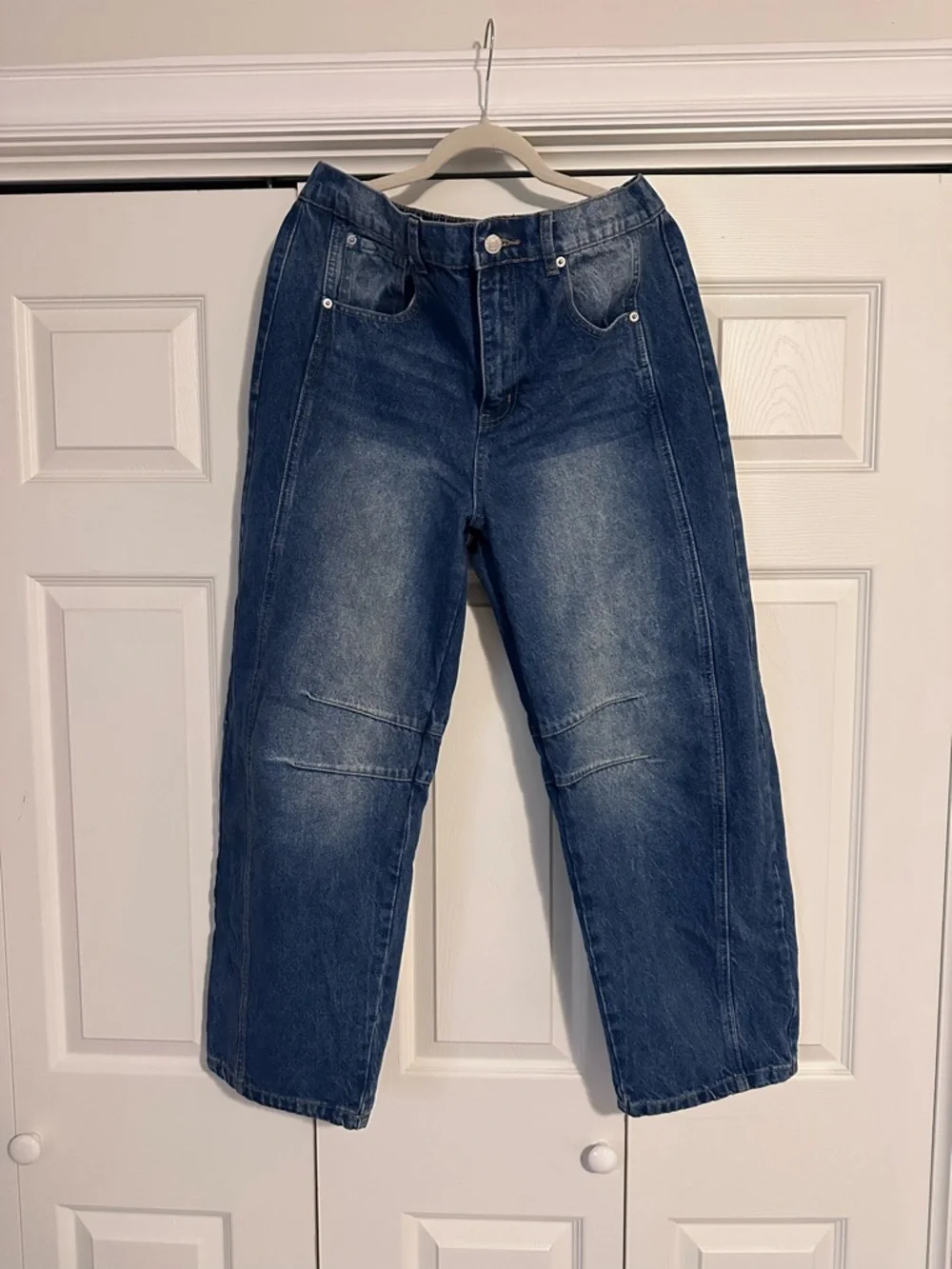 bohme Washed Blue Women's Relaxed Straight Jeans - Picture 4 of 7
